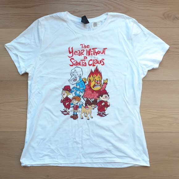 The Year Without a Santa Claus - New Women's Large White T-Shirt - Picture 1 of 4
